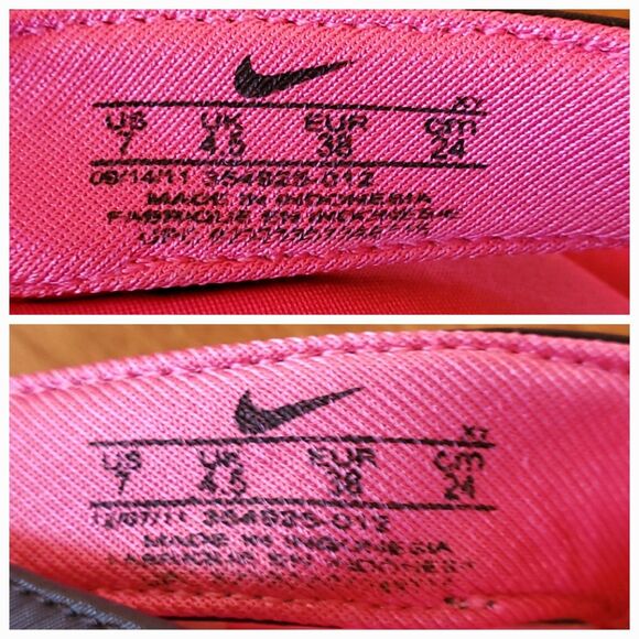 Nike Comfort Footbed Flip Flops Womens 7 Hot Pink Black Thong Sandals Athletic - Picture 4 of 9